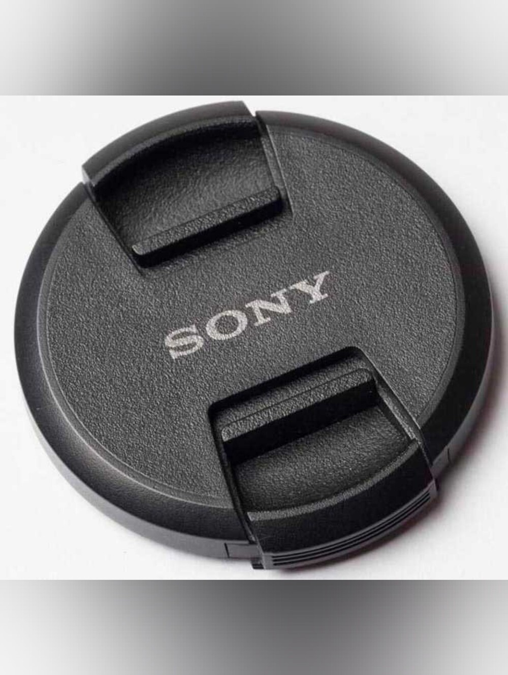 Sony Black Snap-on Front Lens Cap with Center Pinch